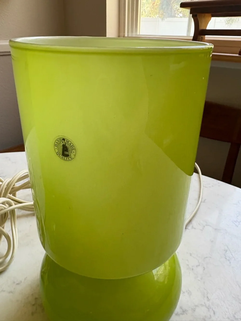 1 available IKEA 80s Vintage Green Modern Ceramic Table Lamp
